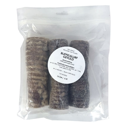 Petsnack Buffelslurf Gevuld 15 Cm 3 St